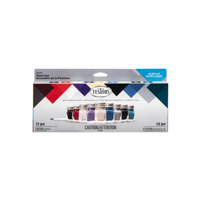Rustoleum Testors Acrylic Paint Auto 9pc