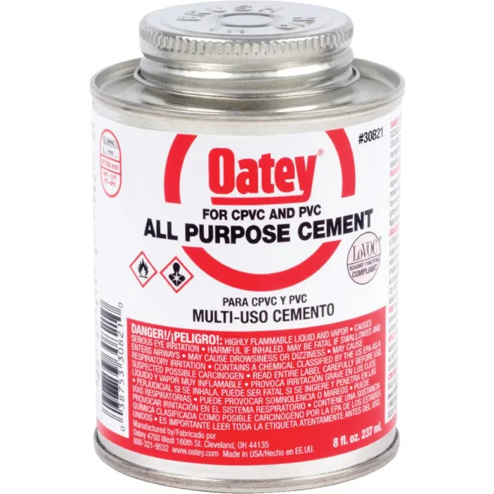 OATEY Oatey® 8 oz. All-Purpose ABS, PVC and CPVC Clear Cement