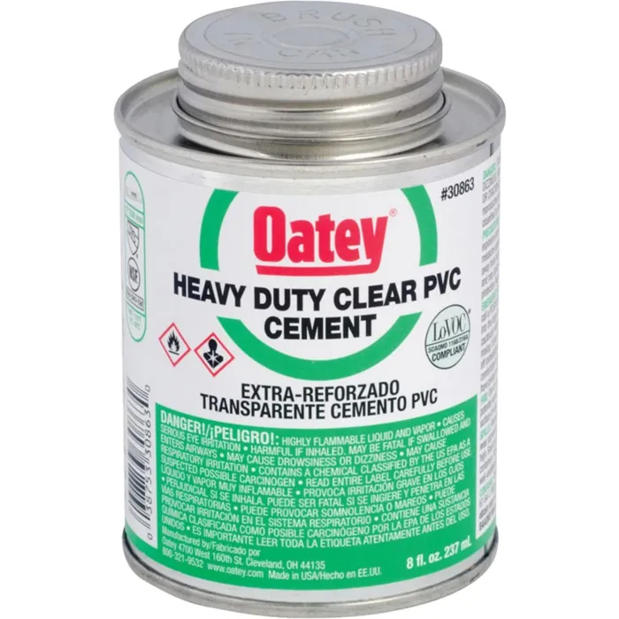 OATEY Oatey® 8 oz. PVC Heavy Duty Clear Cement