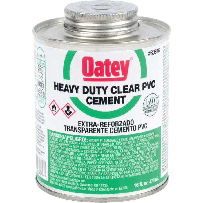 OATEY Oatey® 16 oz. PVC Heavy Duty Clear Cement