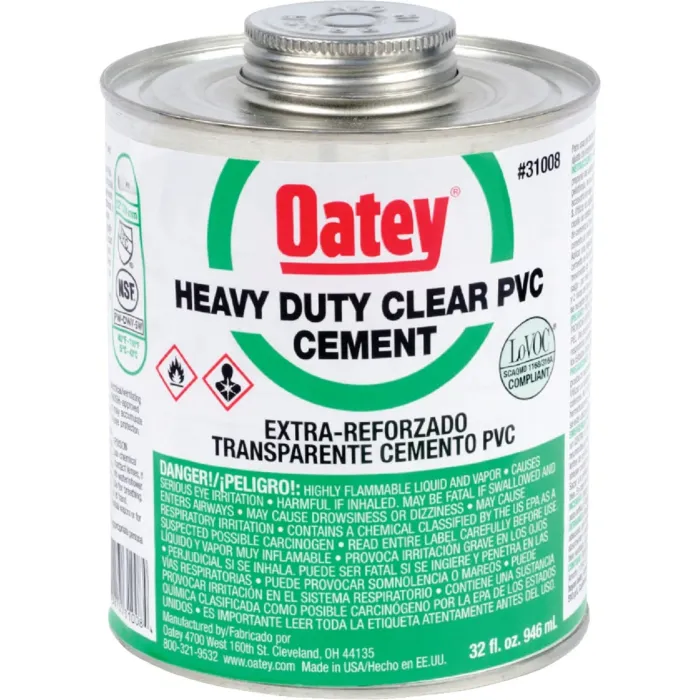 OATEY Oatey® 32 oz. PVC Heavy Duty Clear Cement