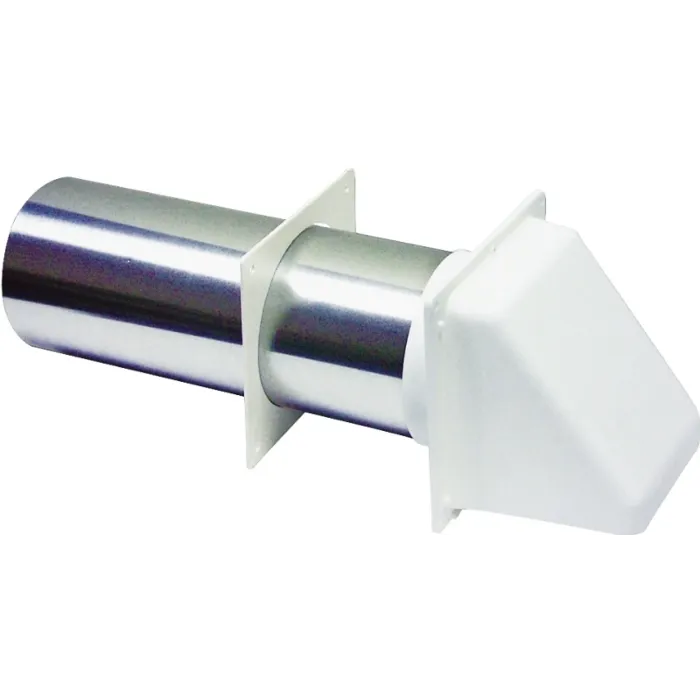 Lambro Preferred Hood Vent, 5-1/2 in W Hood, 5.69 in H Hood, 3 in Duct, Plastic Hood