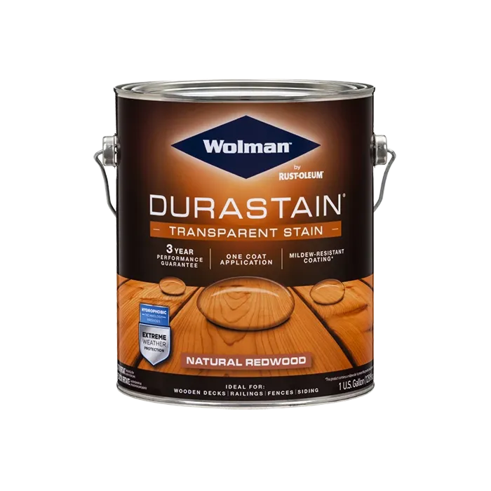 WOLMAN Wolman RainCoat One Coat Transparent Stain Sealer, Natural Redwood, Liquid, 1 gal.