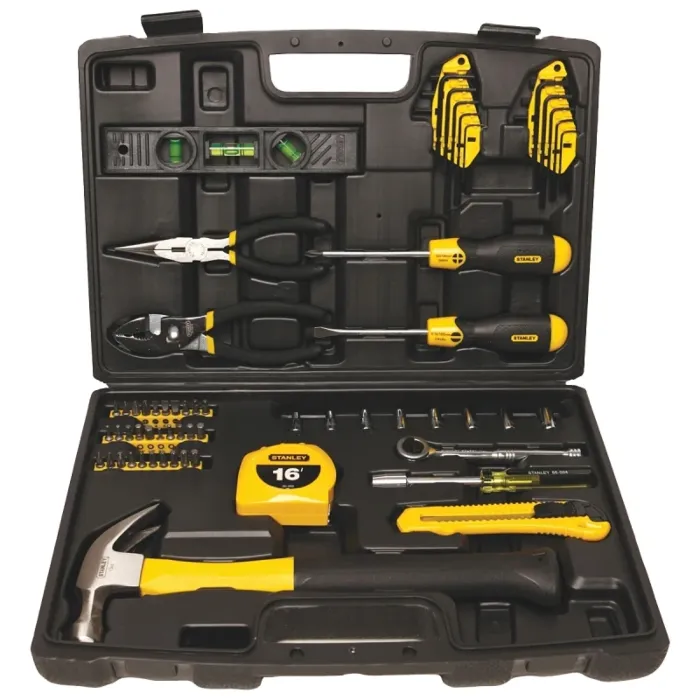 Stanley STANLEY 94-248 Homeowner's Tool Kit, 65-Piece, Steel, Nickel Chrome