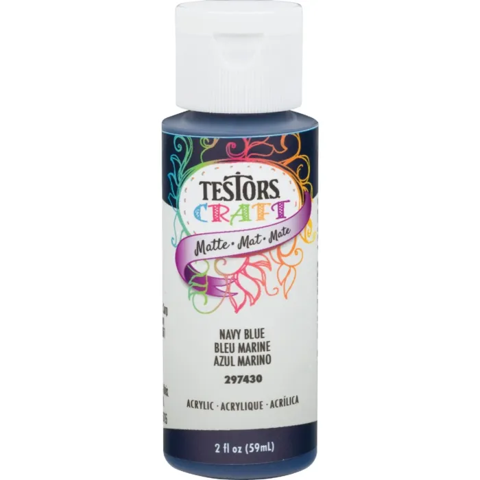 Rust-Oleum Testors Acrylic Craft Paint (Matte - Navy Blue) 2 oz
