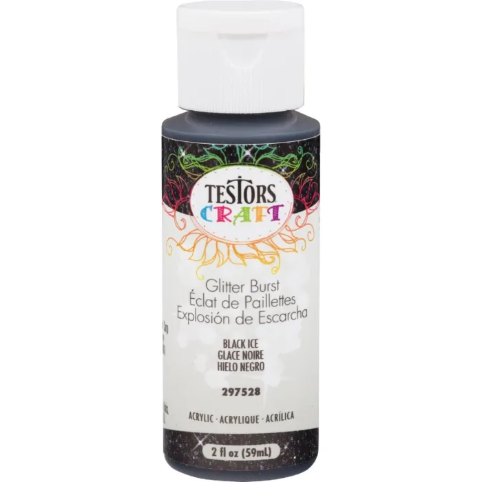 Rust-Oleum Testors 2oz Glitter Black Ice