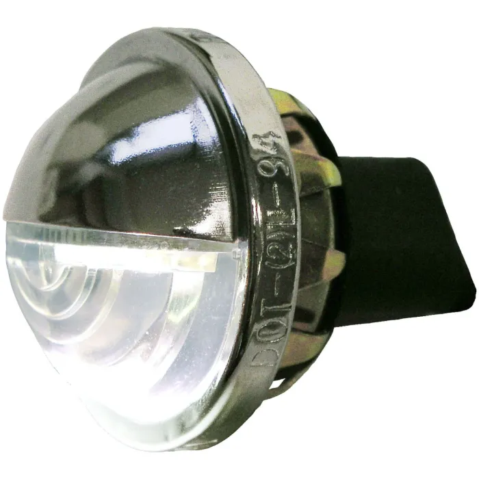 Peterson Chrome License & Utility Light w/ Stripped Leads