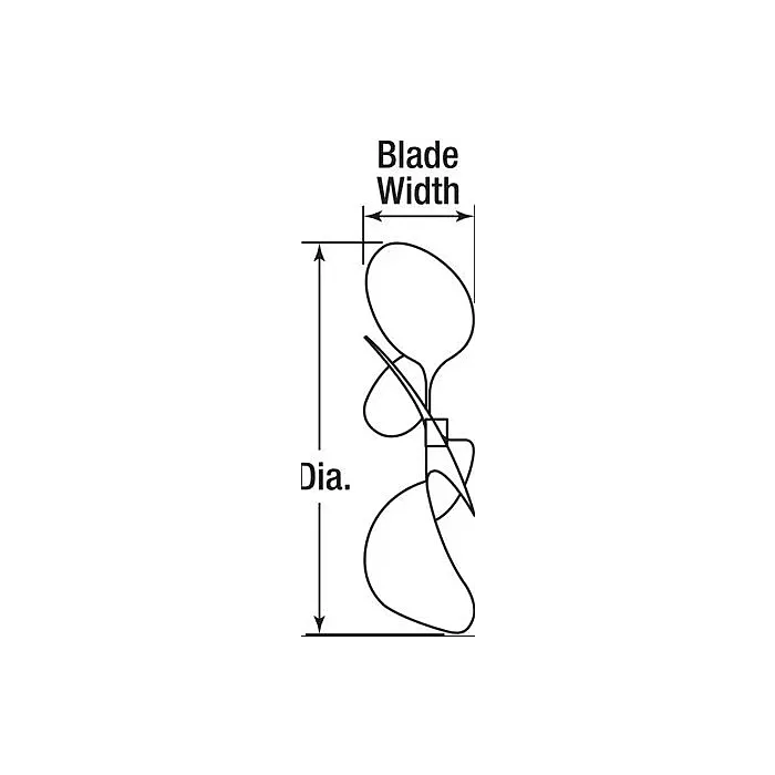 28 deg Aluminum 11/16 in Fan Blade