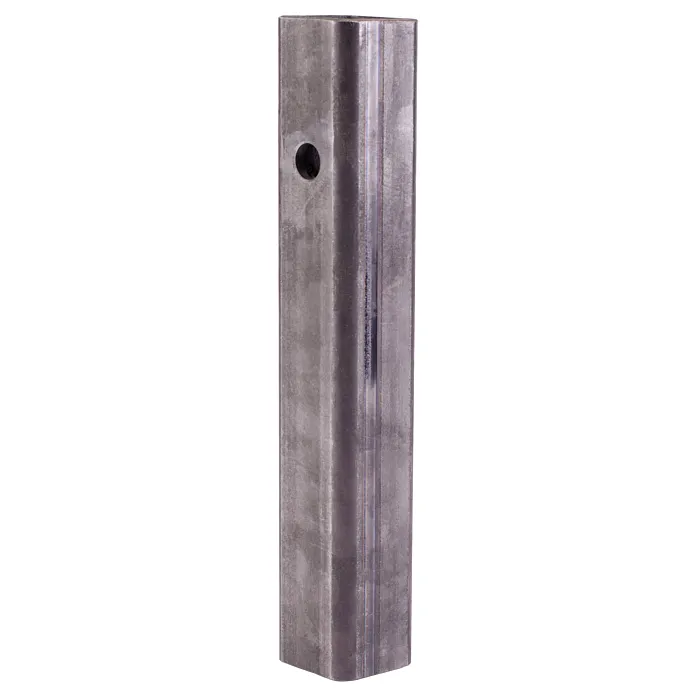 2 in Outside 12 in Steel Straight Trailer Receiver Tube