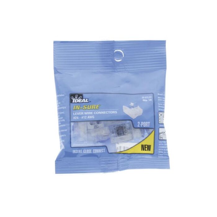 Ideal Industries 24-12 AWG 600 V Push-In Lever Wire Connector
