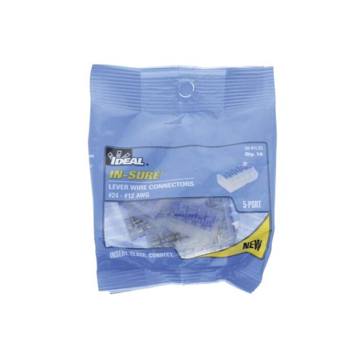 Ideal Industries 24-12 AWG 600 V Push-In Lever Wire Connector