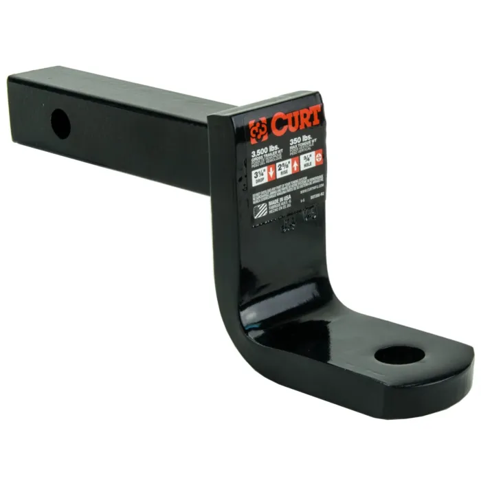 Curt Manufacturing Curt 45521 3/4 in Hole 3500 lb Solid Steel Trailer Ball Mount