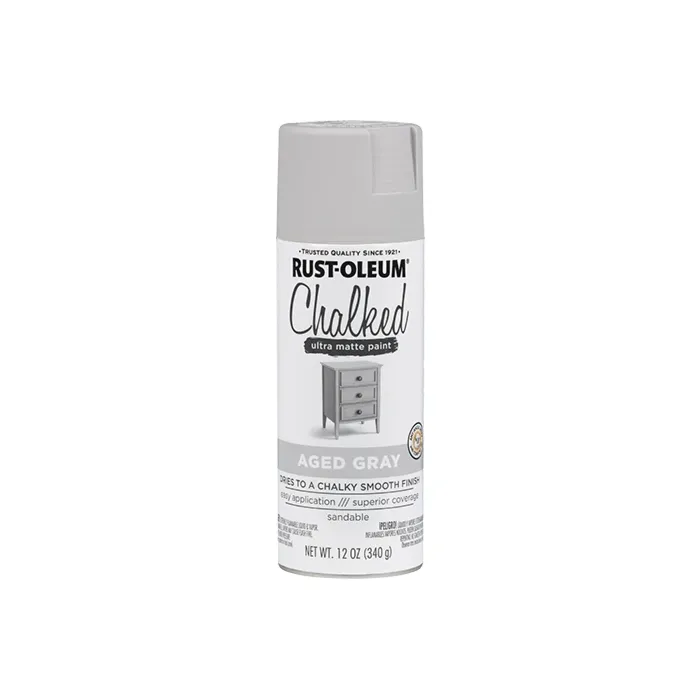 Rust-Oleum Chalked Spray Paint (Ultra Matte - Aged Gray) 12 oz