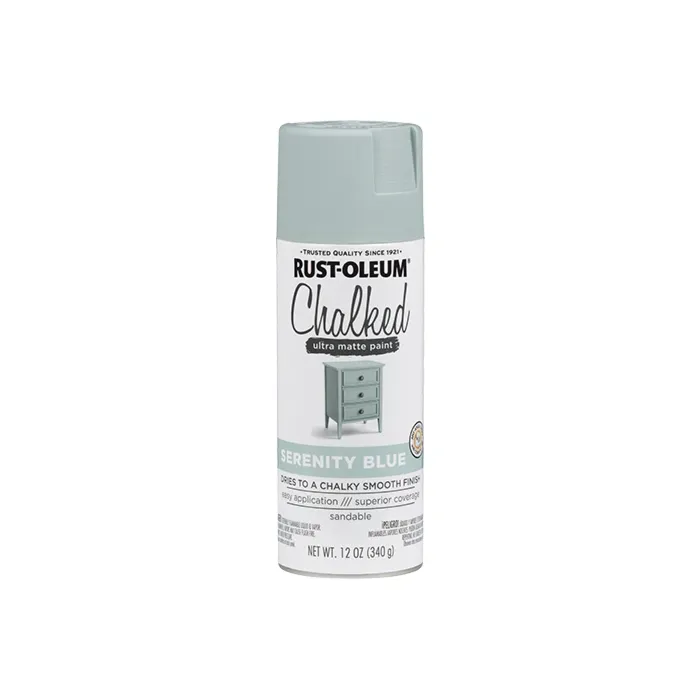 Rust-Oleum Chalked Spray Paint (Ultra Matte - Serenity Blue) 12 oz