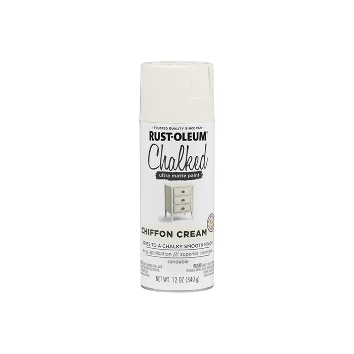 Rust-Oleum Chalked Spray Paint (Ultra Matte - Chiffon Cream) 12 oz