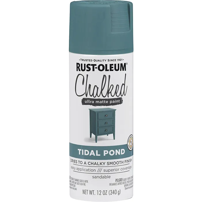 Rust-Oleum Chalked Spray Paint (Ultra Matte - Tidal Pond) 12 oz