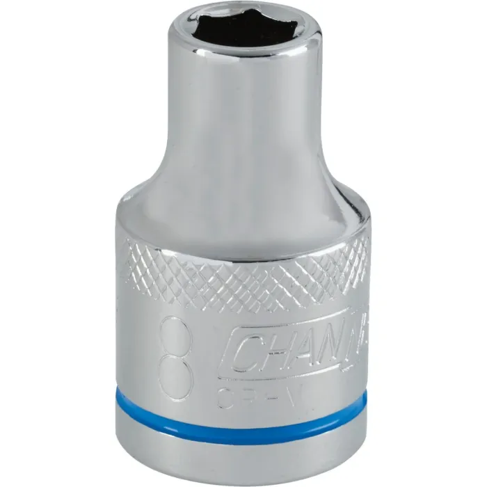 Channellock 1/2 In. Drive 8 mm 6-Point Shallow Metric Socket