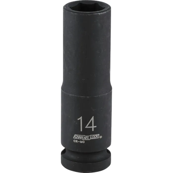Channellock 1/2 In. Drive 14 mm 6-Point Deep Metric Impact Socket