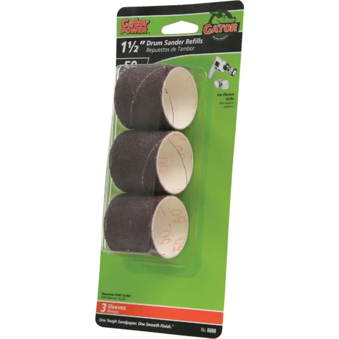 Gator 1-1/2 In. x 1-1/2 In. 50 Grit Drum Sander Refills (3-Pack)