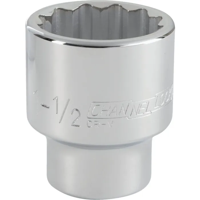 Channellock 3/4 In. Drive 1-1/2 In. 12-Point Shallow Standard Socket