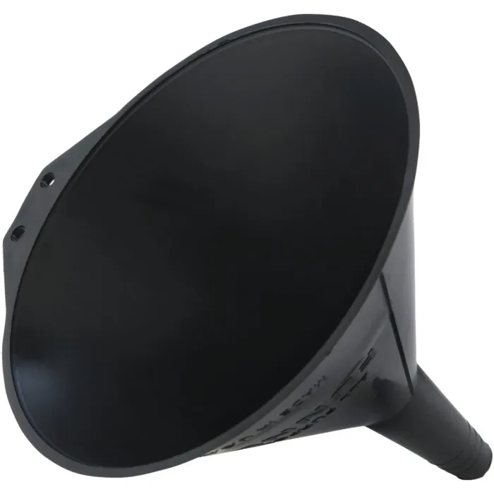 Custom Accessories Polypropylene All-Purpose Funnel (Black) 1 pt