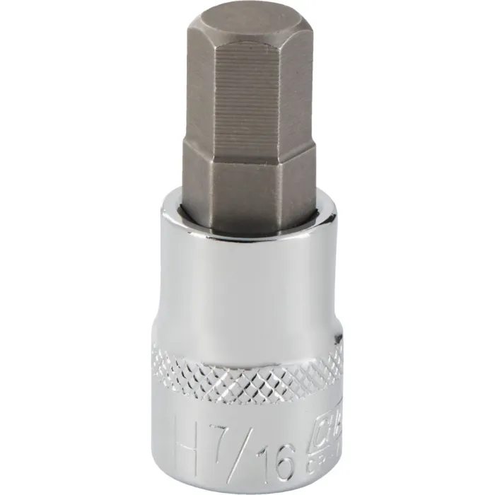 Channellock 3/8 In. Drive 7/16 In. 6-Point Standard Hex Bit Socket