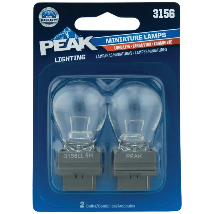 PEAK 3156 12.8V Mini Incandescent Automotive Bulb (2pk)