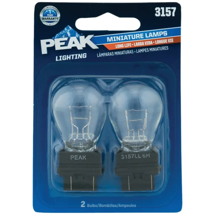 PEAK 3157 12.8/14V Mini Incandescent Automotive Bulb (2pk)