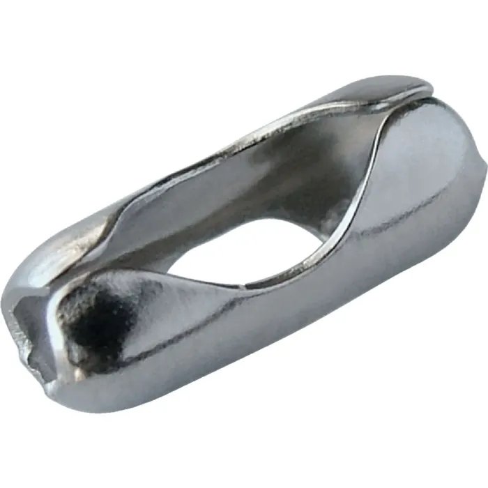 Lucky Line Chrome Finished Brass 1/8 in Ball Chain Coupling