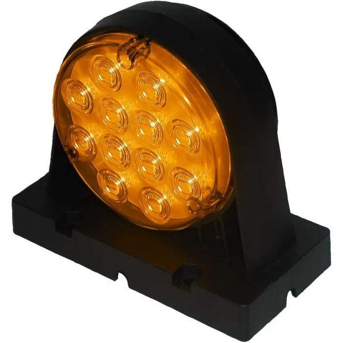 Peterson Double-Sided Agricultural Park/Turn/Warning Light w/ Stripped Leads (Amber)