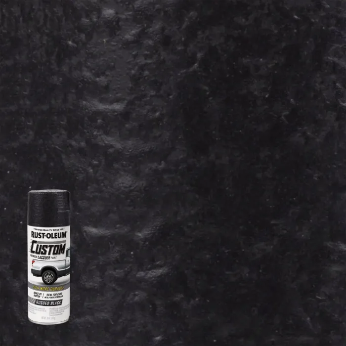 Rustoleum Premium Custom Lacquer (Matte - Rugged Black) 11 oz