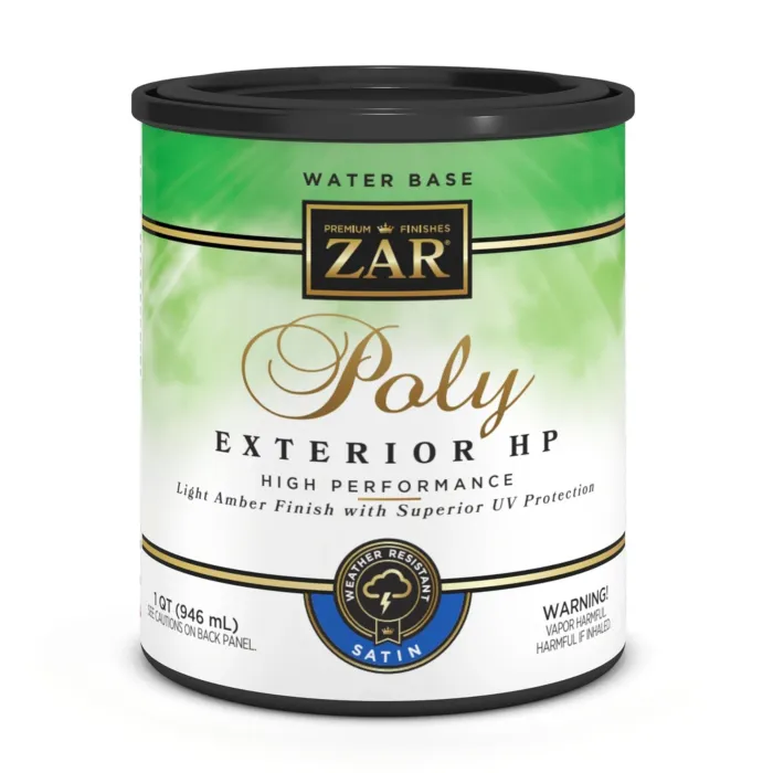 ZAR Exterior HP Water Base Poly (Satin) 1 qt