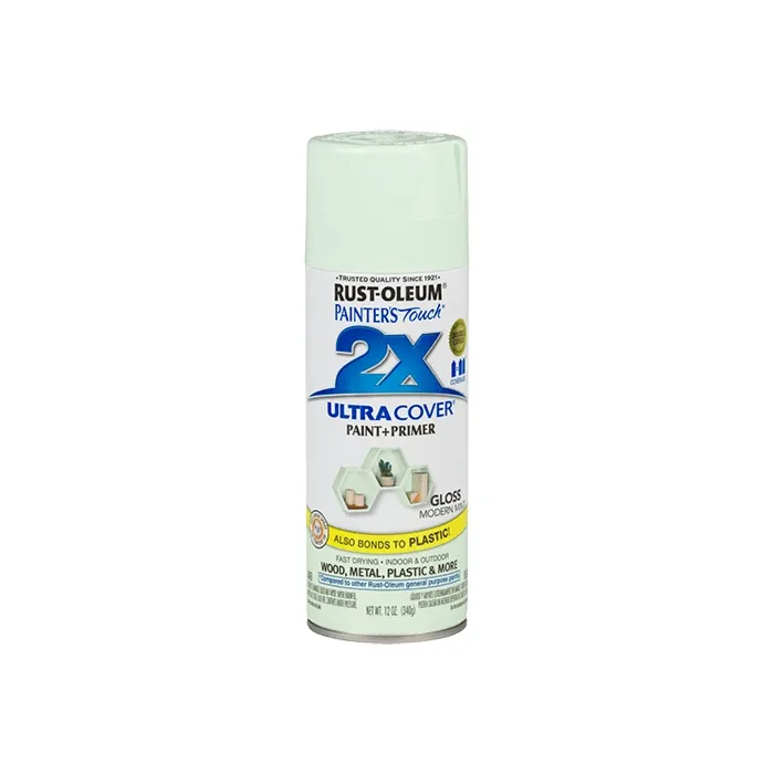 Rust-Oleum Painter's Touch® 2X Ultra Cover® Spray Paint - 2X Ultra Cover Gloss Spray - 12 oz. Spray - Gloss Modern Mint