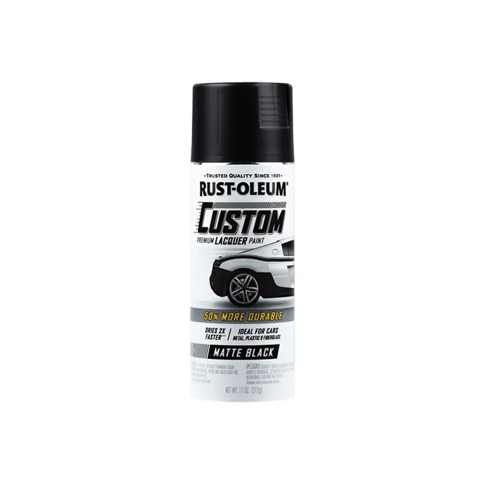 Rustoleum Premium Custom Lacquer (Matte - Black) 11 oz