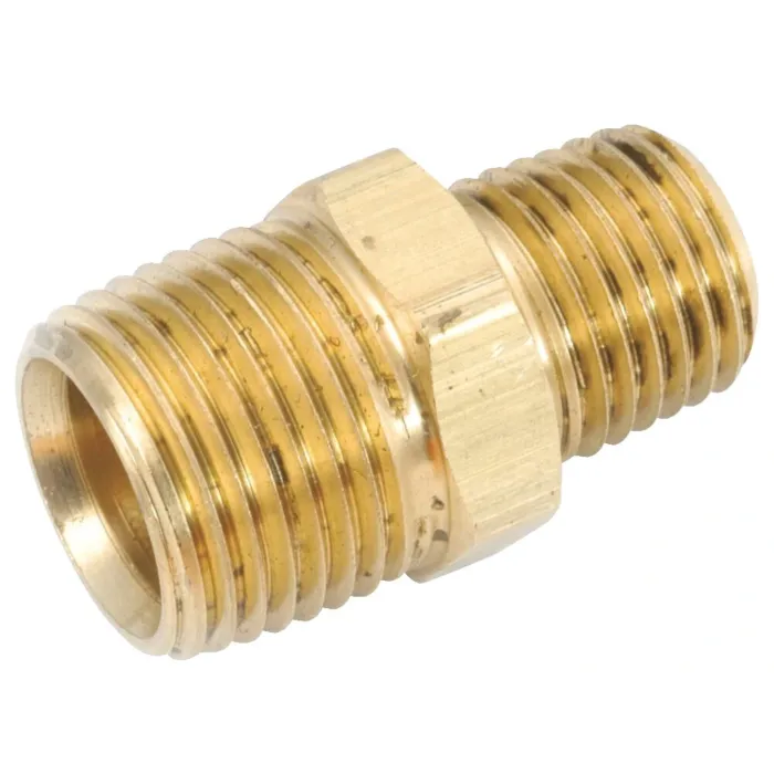Nipple 3/8 x 1/4 in Brass Pipe Nipple