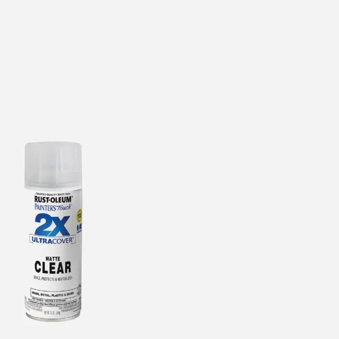 Rust-Oleum Painter's Touch® 2X Ultra Cover® Spray Paint (Matte - Clear) 12 oz
