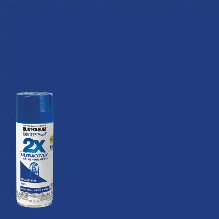 Rust-Oleum Painter's Touch® 2X Ultra Cover® Spray Paint (Gloss - Brilliant Blue) 12 oz