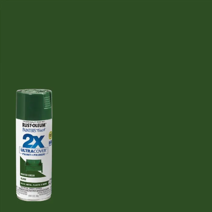 Rust-Oleum Painter's Touch® 2X Ultra Cover® Spray Paint (Gloss - Hunter Green) 12 oz