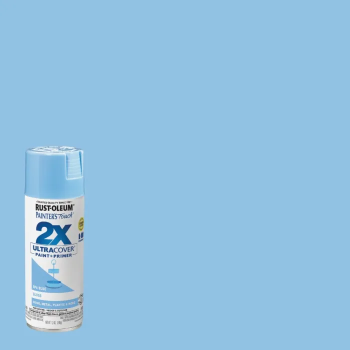 Rust-Oleum Painter's Touch® 2X Ultra Cover® Spray Paint (Gloss - Spa Blue) 12 oz
