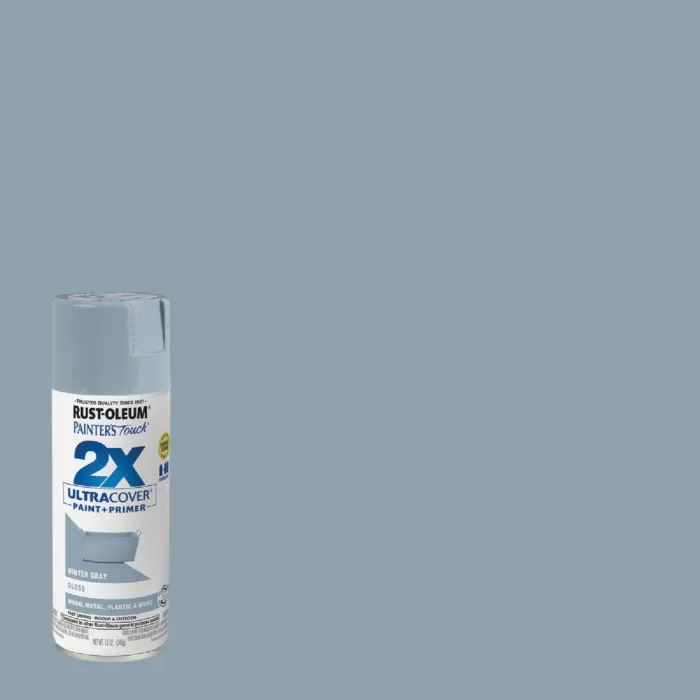 Rust-Oleum Painter's Touch® 2X Ultra Cover® Spray Paint (Gloss - Winter Gray) 12 oz