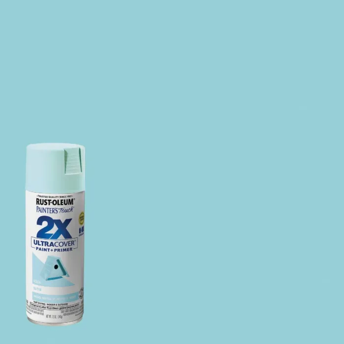 Rust-Oleum Painter's Touch® 2X Ultra Cover® Spray Paint (Satin - Aqua) 12 oz