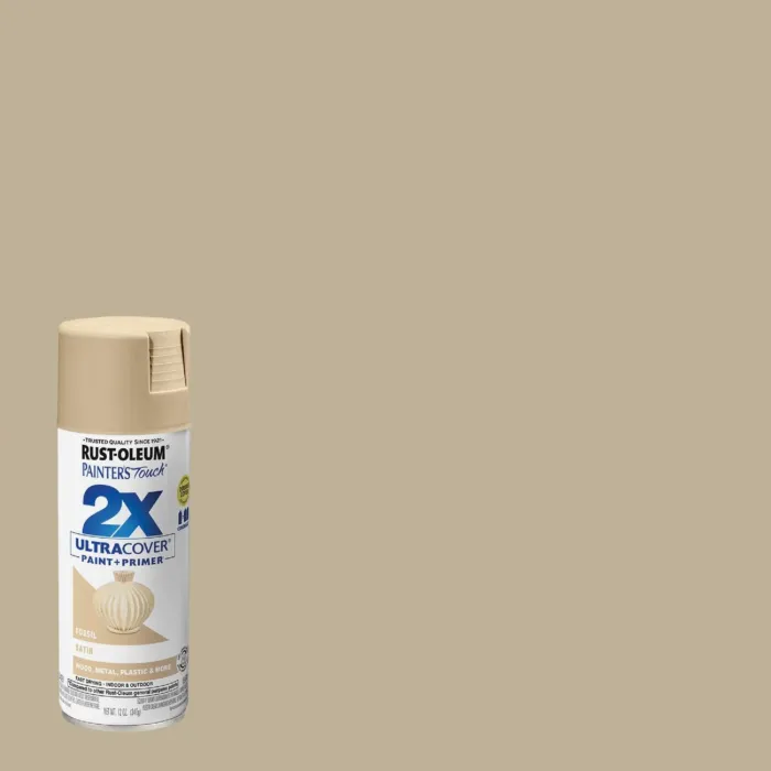 Rust-Oleum Painter's Touch® 2X Ultra Cover® Spray Paint (Satin - Fossil) 12 oz