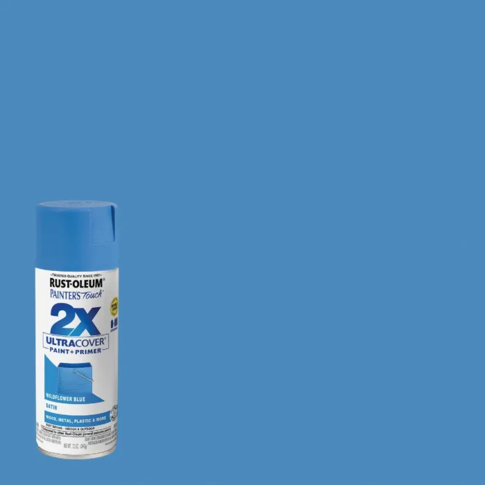Rust-Oleum Painter's Touch® 2X Ultra Cover® Spray Paint (Satin - Wildflower Blue) 12 oz