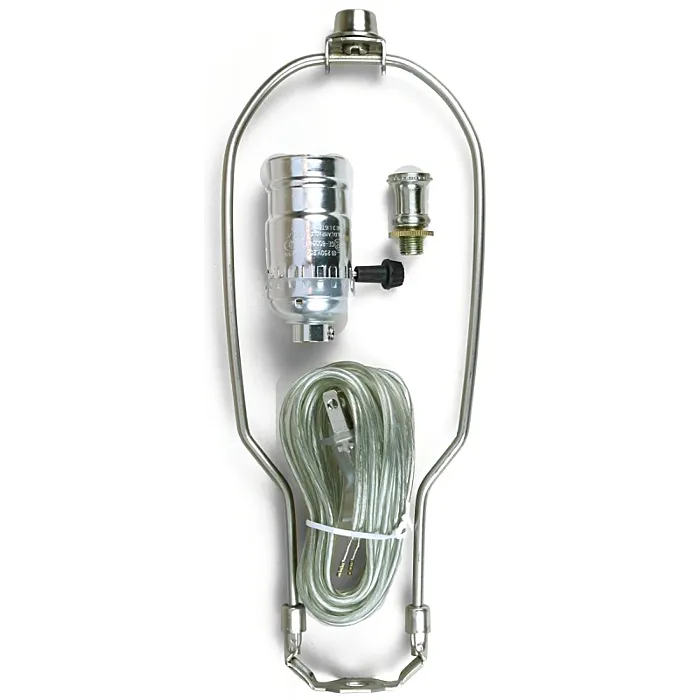 Jandorf 60139 Lamp Kit, Silver, Brushed Pewter