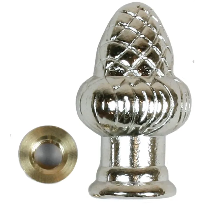 Jandorf 60105 Lamp Finial, Nickel