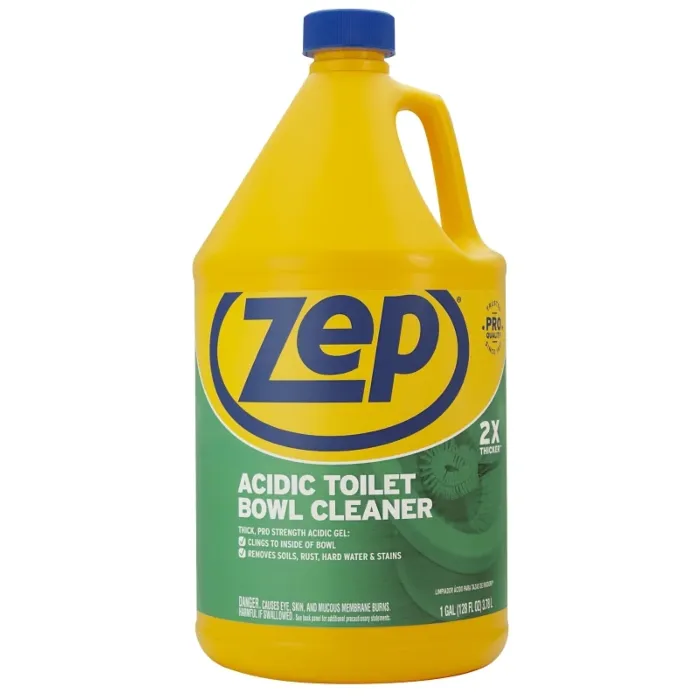 Zep ZUATB128 Toilet Bowl Cleaner, 1 gal, Liquid, Fresh Wintergreen, Mint, Blue