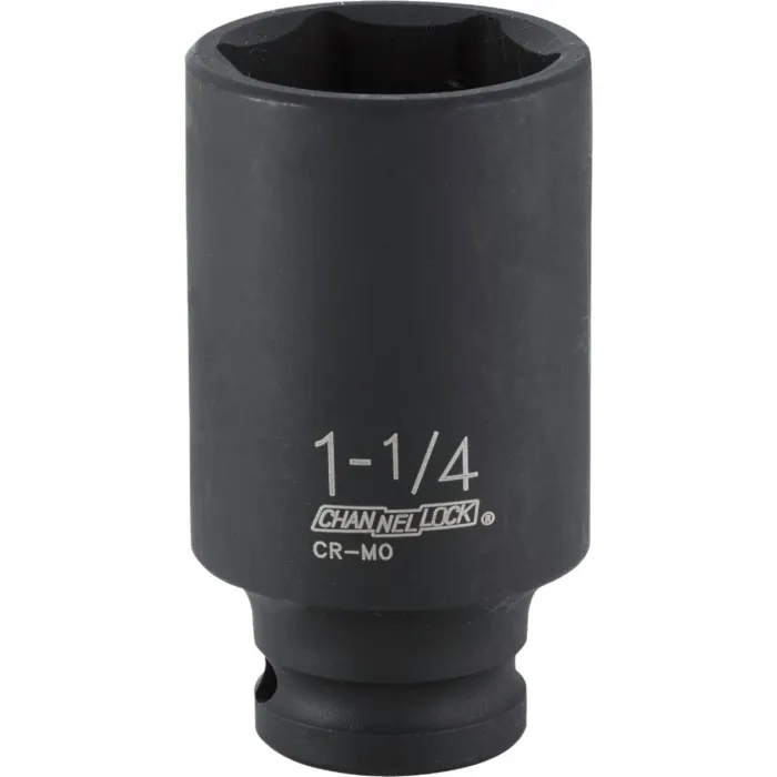 Channellock 1/2 In. Drive 1-1/4 In. 6-Point Deep Standard Impact Socket