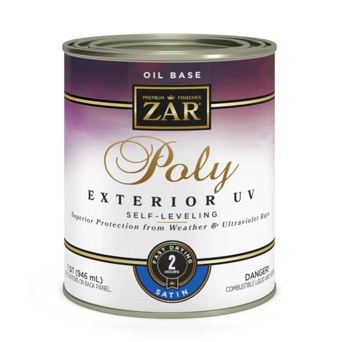 ZAR Exterior Ultraviolet Oil Base Poly (Satin) 1 qt