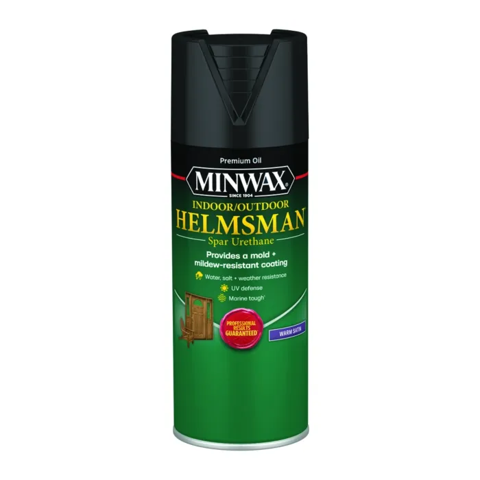 Minwax Helmsman® Oil-Based Interior/Exterior Spar Urethane (Warm Satin - Clear) 11.5 oz