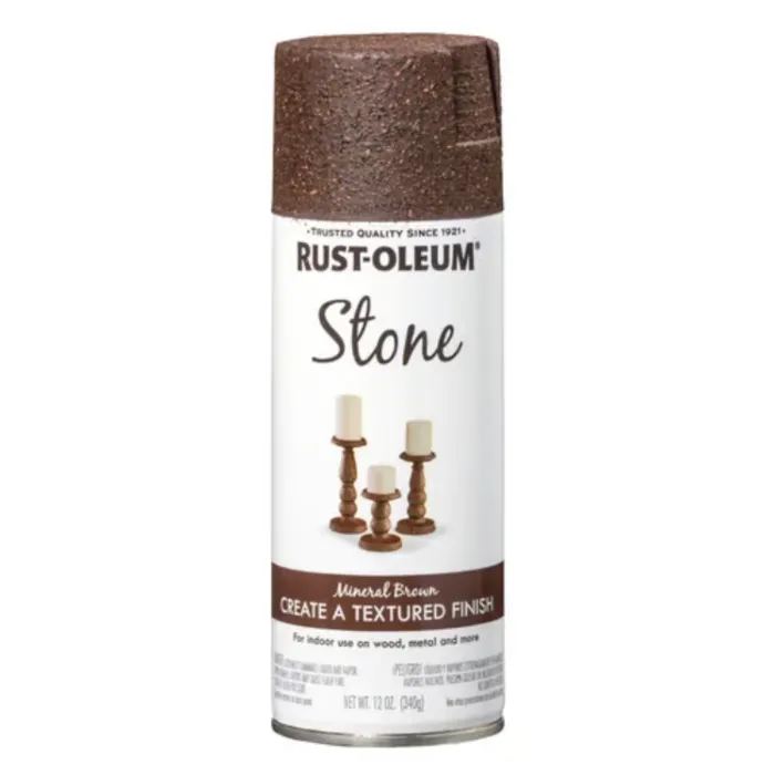 Rustoleum Stone Effect Textured Spray Paint (Mineral Brown) 12 oz